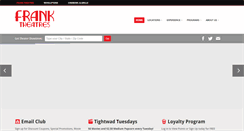 Desktop Screenshot of franktheatres.com